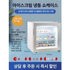 미니 냉동 쇼케이스 진열장 카페 제과 간냉식 사무실, 기본 모델명/품번, 화이트 스티커 없음 55L