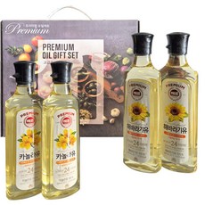 해표선물세트 고급유2호 프리미엄오일선물세트 4P, 1박스, 500ml