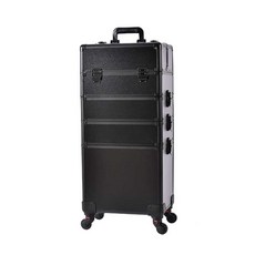 미술도구캐리어 블랙 미술용품 메이크업 탈부착 휠, 1개