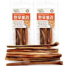 멍도락 한우불리스틱 천연콜라겐 오래먹는껌 100%한우우신 강아지수제간식, 한우우신 중형, 50g, 2개 한우우신 중형, 50g, 2개