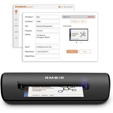 Ambir ImageScan Pro 667 명함 스캐너Windows PC 및 MAC용 AmbirScan 포함