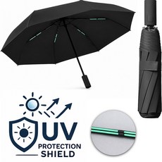 뉴하 UV 자외선차단 고급 휴대용 접이식 원터치 3단 자동 우산