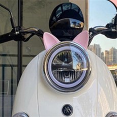 제우샵 장식 고양이 귀한 쌍 고양이귀 헬멧 악세사리, 핑크