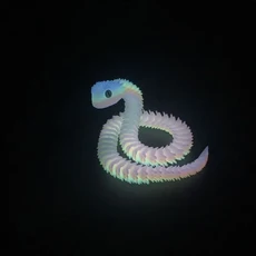 45/80cm 3D 인쇄 빛나는 뱀 움직일 수있는 공동 시뮬레이션 액션 피규어 홈 오피스 데스크탑 장식 생일 선, 05 45CM