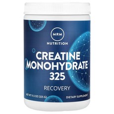 [해외직구] Nutrition 크레아틴 모노하이드레이트 325 11.5 oz 325g 파우더 운동보충제 단일포장, MRM Nutrition 엠알엠뉴트리션 크레아틴 모노하, 1개