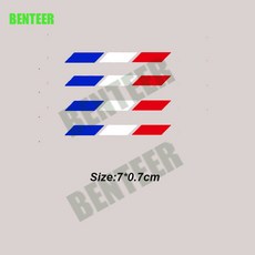 Renault Twingo Duster Megane Koleos Kwid ZOE 마스터 기호 Clio Citroen DS3 푸조 205 206 306 308 용 4Pcs 차체 스티, blue white red