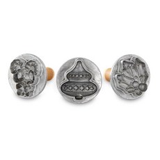 Nordic Ware Springerle 쿠키 스탬프 (3개 세트) 튼튼한 주조 알루미늄 쿠키 스탬프 세트 쿠키 프레스 세트 미국에서 제작 견고하고 내구성이 뛰어난 비스, 휴일