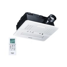 Panasonic浴室暖風機，智能遙控，高效換氣，節能靜音，多重安全防護, 白色,220V