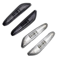 차량 방향 지시등 시리즈 2010 호환 마커 2005 E46 라이트 E61 BMW 5 3 X3 E83 2003 사이드 2004 2개 E60 2000, White