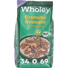 홀리(Wholey) 유기농 로스티드 넛츠 그래놀라 Wholey Organic Crunchy Roasted Nuts Granola 300g, 1개