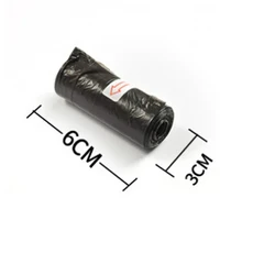 쓰레기 봉투 세트 당 1-10 롤 분해 가능한 애완 동물 똥 가정 주방 범용 블랙 야외 청소, 01 1pcs