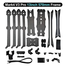 MARK4 FPV 카본 파이버 프레임 V3 프로 키트 13인치 570mm 15인치 680mm 8mm 암 경량 내구성 FPV 프리스타, 02 13 inches