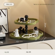 [해외배송]문구 수납함 필통 정리 책상 정리함 사무실 수납 선반, 복고풍 녹색 2층, 2개, 초록