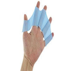 오늘의줍줍 손가락 수영 물갈퀴 수영연습도구, 그린 L