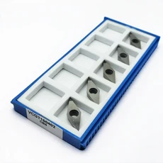 VCGT 160402 VCGT 160404 VCGT 160408 VCGT PCD CBN 다이아몬드 인서트 CNC PCD 알루미늄 합금 엔드, 10 5PCS VCGT160402 CBN