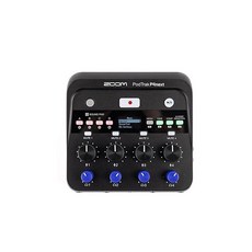 Zoom PodTrak P4next 팟캐스트 레코더 마이크 입력 4개 헤드폰 출력 배터리 전원 AI 소음 감소 사운드 패드 휴대폰 입력 USB 오디오 인터페이스, Only P4next