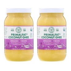 퓨어 인디언 푸드 버진 프라이멀팻 코코넛 기버터, 425g, 2개