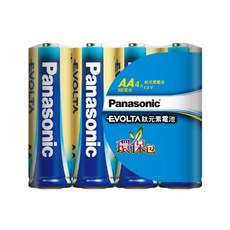 Panasonic 國際牌 Evolta 鈦元素鹼性電池 (4入裝) 3號/4號電池, 1個, 3號1組, 4入裝