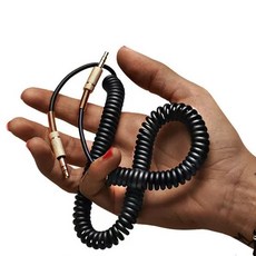 fanyue 마샬 AUX 오디오 케이블 3.5mm 1.6m, 블랙, 1개