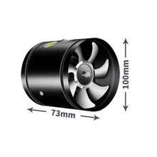 4''6''8'' 파이프 배기 팬 통풍기 금속 미니 추출기 욕실 화장실 벽 덕트, 01 4-inch 20W