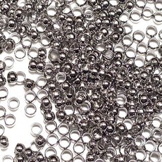 Bead 비즈부재료 누름볼 O링 구멍지프 랍스터고리 한세트, 실버 누름볼 (소-5g)