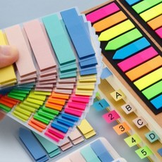 5색 책 밑줄 스티커 인덱스 공부 꿀템 포스티지 독서, 파스텔화살표