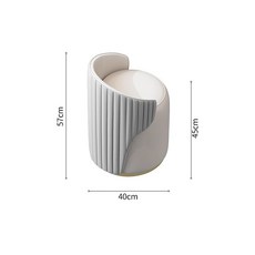 고급 화장대의자 라운드 카페 드레스룸 수납 스툴 침실, 그레이 화장대의자