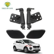 앞 범퍼 헤드 라이트 램프 와셔 스프레이 노즐 KIA Sportage IV KX5 2016- 98671-F1000 용 커버 캡이있는, 01 SET