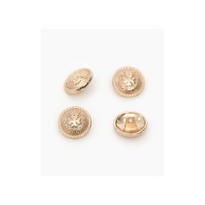 패션스타트 럭셔리 문장단추 18mm 4개입 골드, 4개