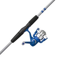 Shakespeare Agility 스피닝 릴 및 1.8m(6피트) 낚싯대 콤보 오른쪽 핸들 위치 멀티 디스크 드래그 시스템 포트 알루미늄 스풀