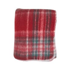 SARO LIFESTYLE 인조 모헤어 격자무늬 담요