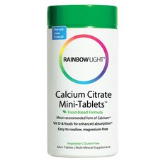 RAINBOW LIGHT 檸檬酸鈣素食補充錠, 1個, 120 件