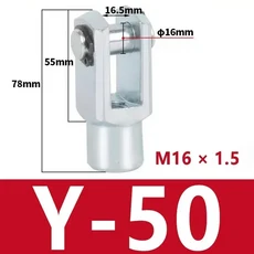 SC 표준 실린더 액세서리 MAL/MA 피팅 Y 타입 조인트 핀/I I-10, 08 Y-50I63 (M16x1.5), 03 20 PCS