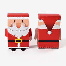 聖誕節包裝盒 糖果盒 餅乾盒 雪人造型 聖誕老人造型 耶誕節禮品盒, 1個, 紅色*7.5*5*1