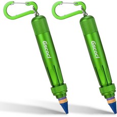 목재 크레용 홀더 12인치 원형 육각형 크레용용 페로드 포함 산업용 내구성 목수용 알루미늄 검정색