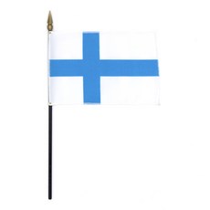 인사동공예 미니 탁상기 깃발 세계 국기 만국기 10x15cm, 핀란드, 1개