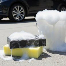 미니미마켓 스마트폼 스펀지 타이어 휠 세차용품, 멀티, 상세이미지(다용도), 1개