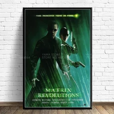 매트릭스 Keanu Reeves Classci 공상 과학 영화 시리즈 인쇄 아트 캔버스 포스터 거실 장식 홈 벽 그림, 40X60cm Unframed, 12