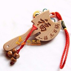 適暢專營 肥城桃木劍手工小劍包掛 兒童房裝飾 桃木斧頭 原木不上漆, 1個, 桃木斧子