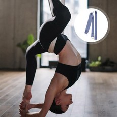 스트레칭 스트랩 운동을 위한 비탄성 요가 스트랩. 이동성 교정 및 재활 장비를 프로그레스 트래커와 함께 스트레칭을, 03 Monet powder, 1개