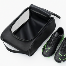 브랜드유 스포츠 통기성 메쉬 휴대용 신발 주머니, 1개, 블랙