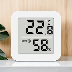 제임스마켓 웨더 미니 디지털 온습도계 화이트 휴대용