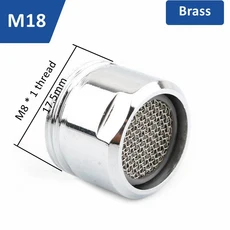 꽃 수도꼭지 튀김 방지 욕실 그물 버블러 구리 물 절약 통, [01] Male-M18