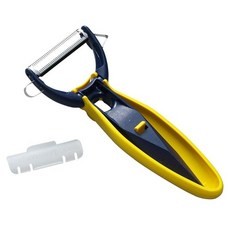 후지상 놀라움의 예리함! 독일제 스테인리스 양날 필러 파인애플에서 토마토까지 벗기다 5164 옐로우, 1개