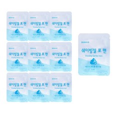 일회용 도루코 쉐이빙젤 포 맨 쉐이빙폼 여행용 비품 파우치 간편휴대 간편사용, 3ml, 10개