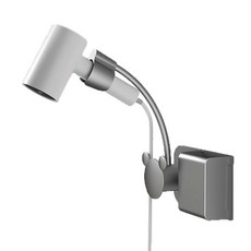 엔빙 핸즈프리 드라이기 거치대 자바라 자유로운 각도조절, 1개, 실버 (NV-096)