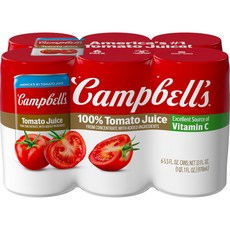 캠벨 100% 토마토 주스 46 fl oz 캔 (12개 팩)