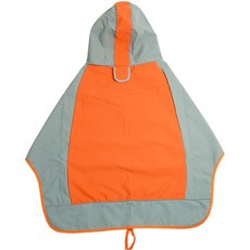 寵它 狗狗衝鋒衣 防水寵物雨衣 大型犬金毛狗衣服, 1個, 桔色,6号