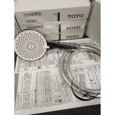 TOTO 手持蓮蓬頭 4模式噴槍, 1個, 蓮蓬頭+1.5M防爆軟管+免打孔底座