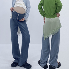 썸머데님 일자팬츠 빅사이즈청바지 임산부팬츠 예비맘룩 만삭임부복 맘룩